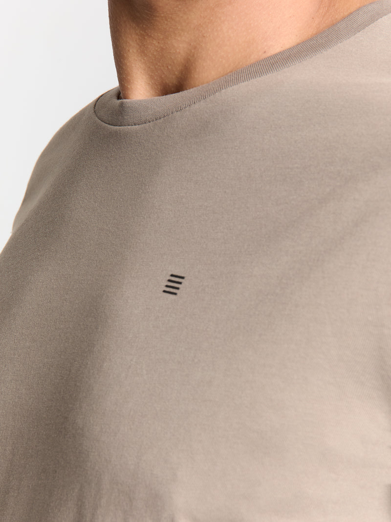 Crewneck T-shirt | Clay