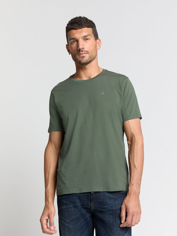 Crewneck T-shirt | Dark Green