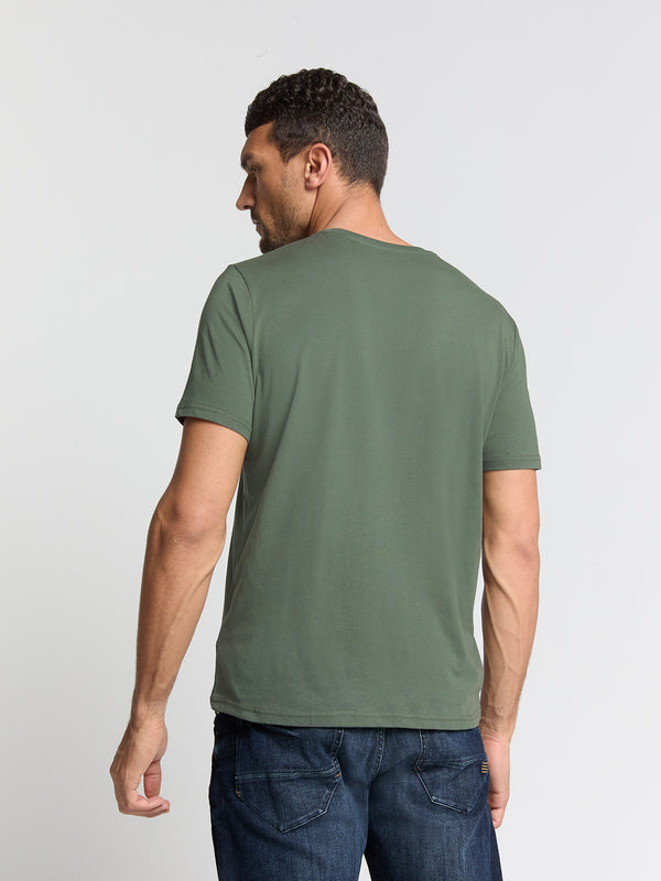 Crewneck T-shirt | Dark Green
