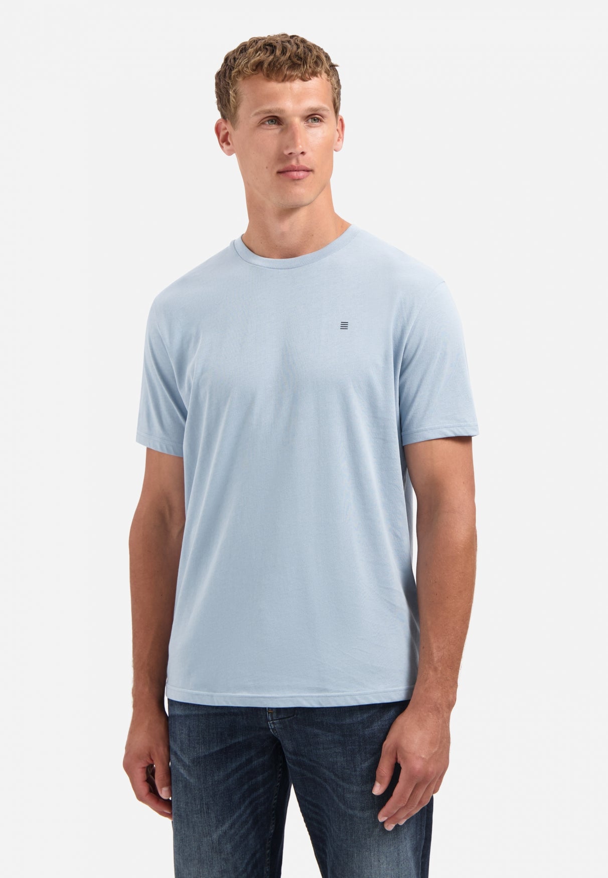 Crewneck T-shirt | Dusty Blue
