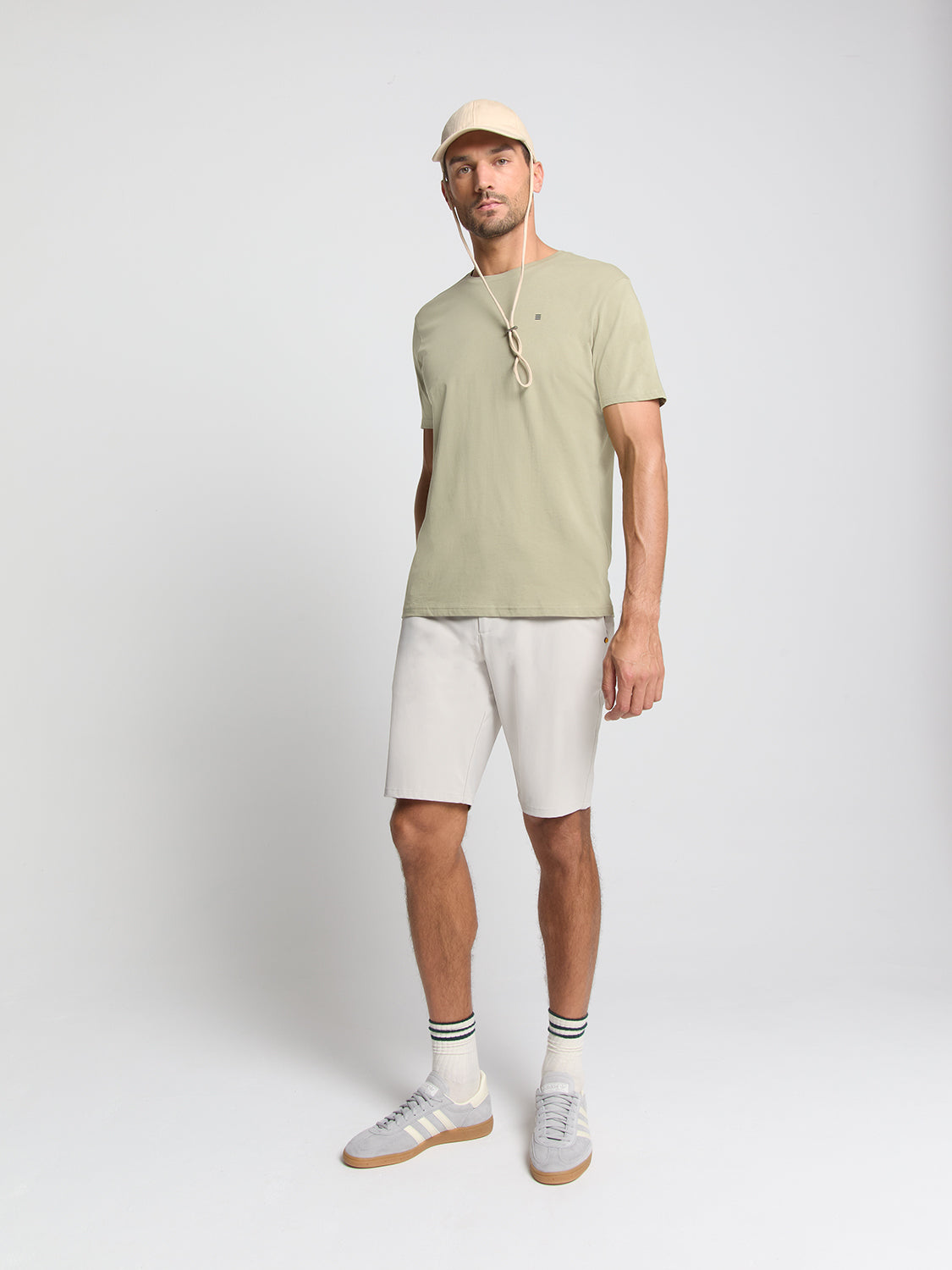 Crewneck T-shirt | Light Moss