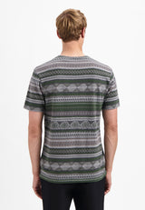 Jacquard T-shirt | Grey Melange