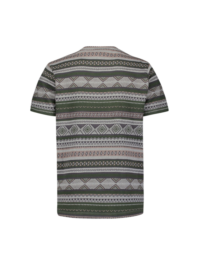 Jacquard T-shirt | Grey Melange