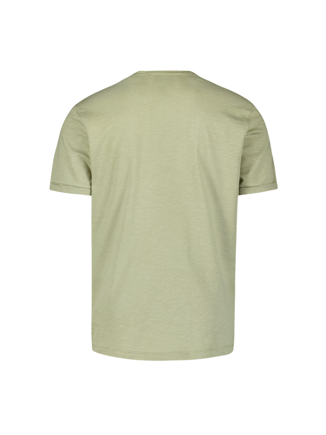 Slub crew neck T-shirt | Light Moss