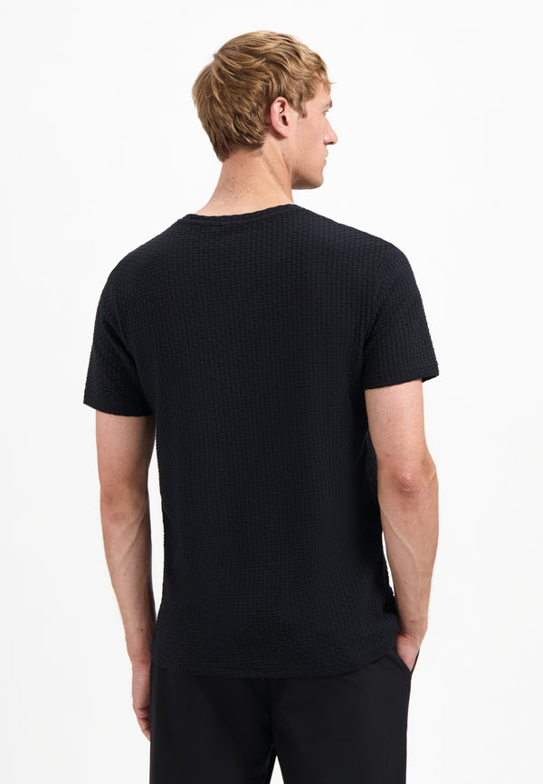 Structured T-shirt | Black