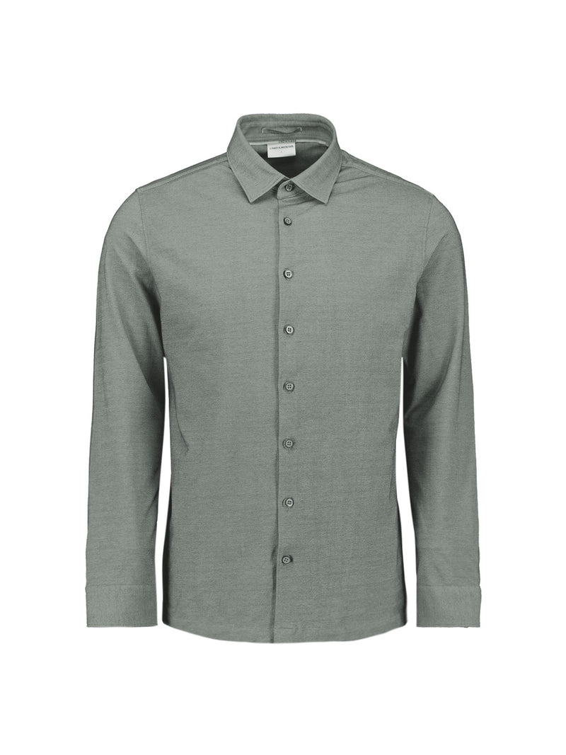 Melange jersey shirt | Dark Grey
