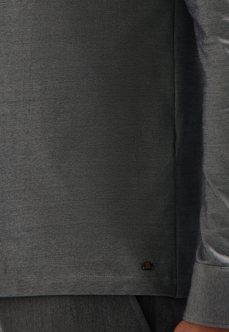 Melange jersey shirt | Dark Grey