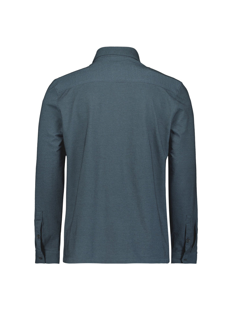 Melange jersey shirt | Washed Blue