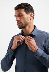 Melange jersey shirt | Washed Blue