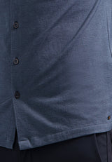 Melange jersey shirt | Washed Blue