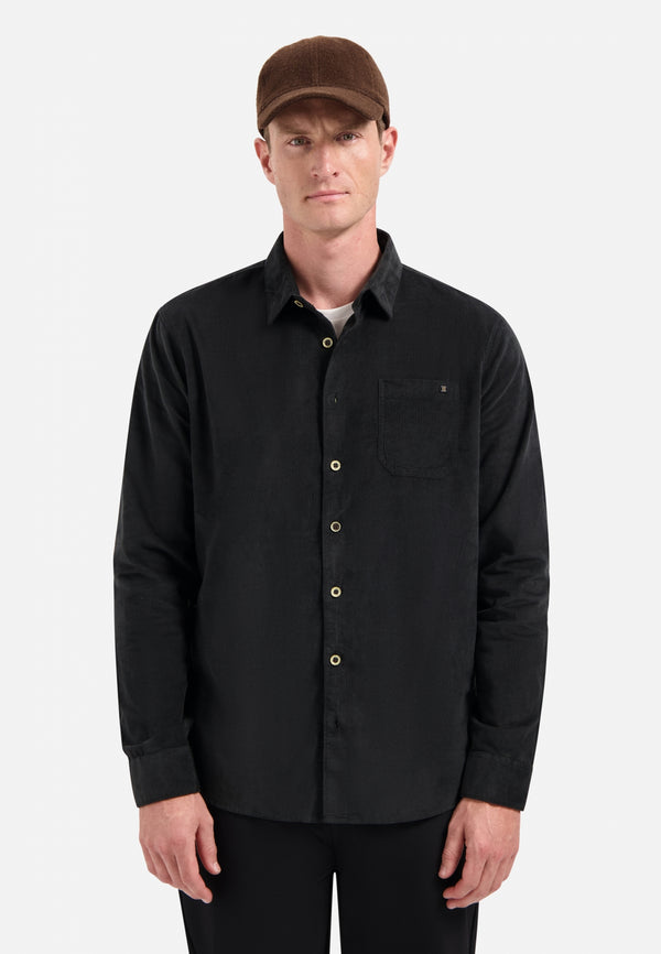 Corduroy shirt | Black