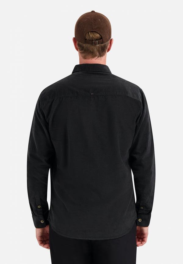 Corduroy shirt | Black
