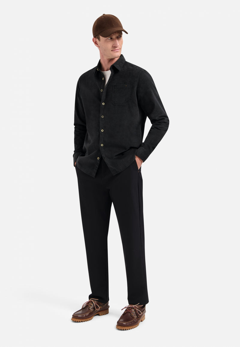 Corduroy shirt | Black
