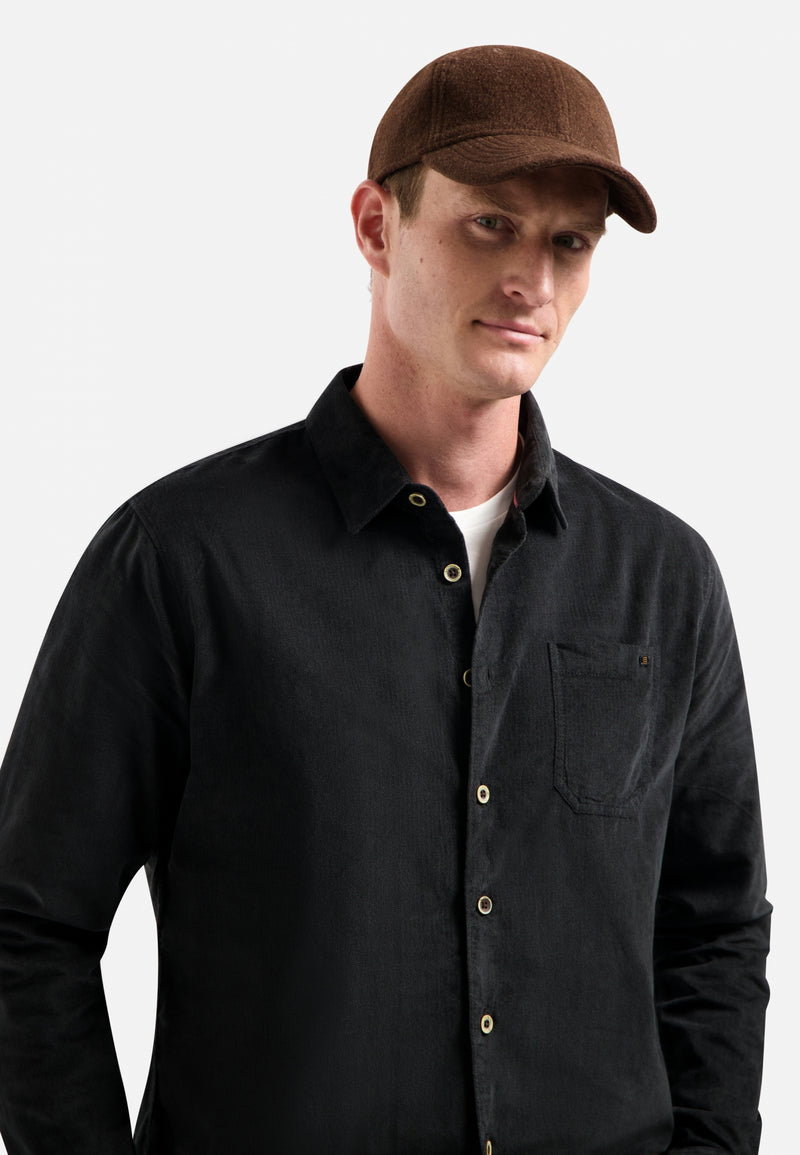 Corduroy shirt | Black