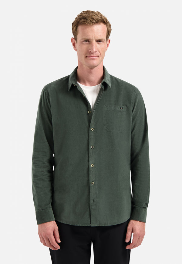 Corduroy shirt | Dark Green