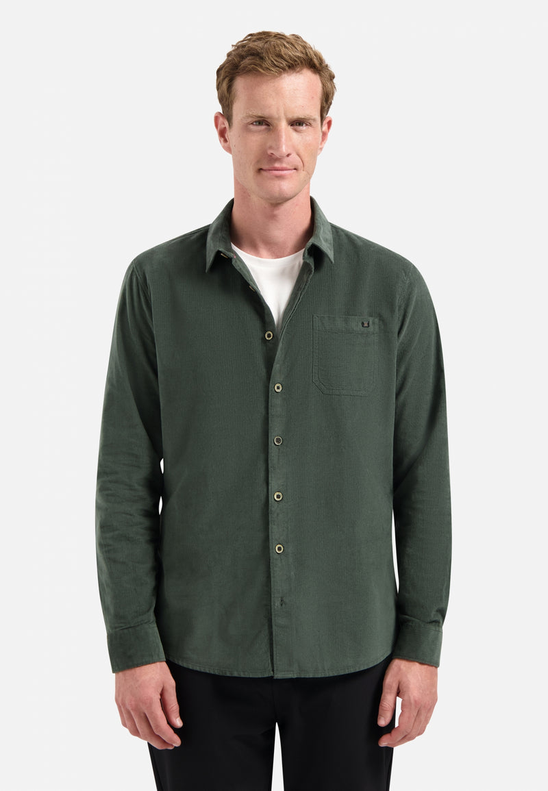 Corduroy shirt | Dark Green