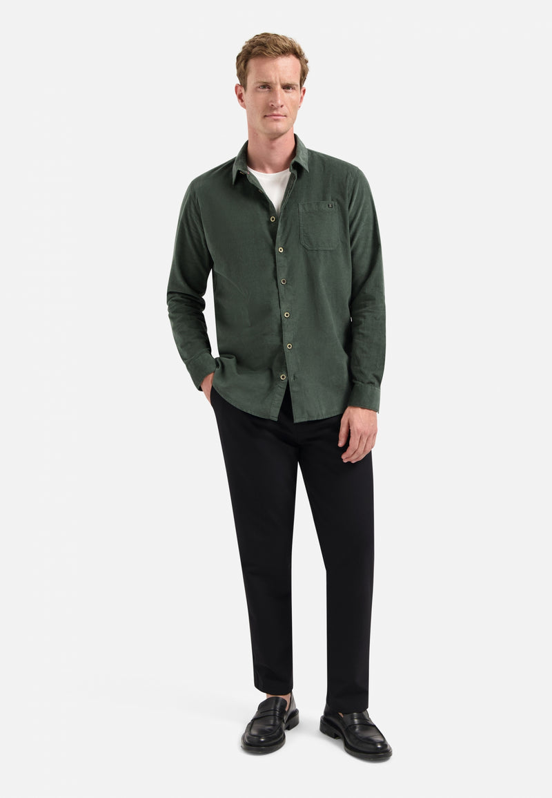 Corduroy shirt | Dark Green