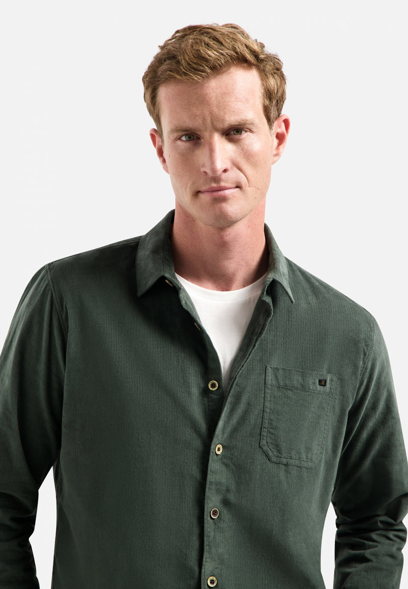 Corduroy shirt | Dark Green