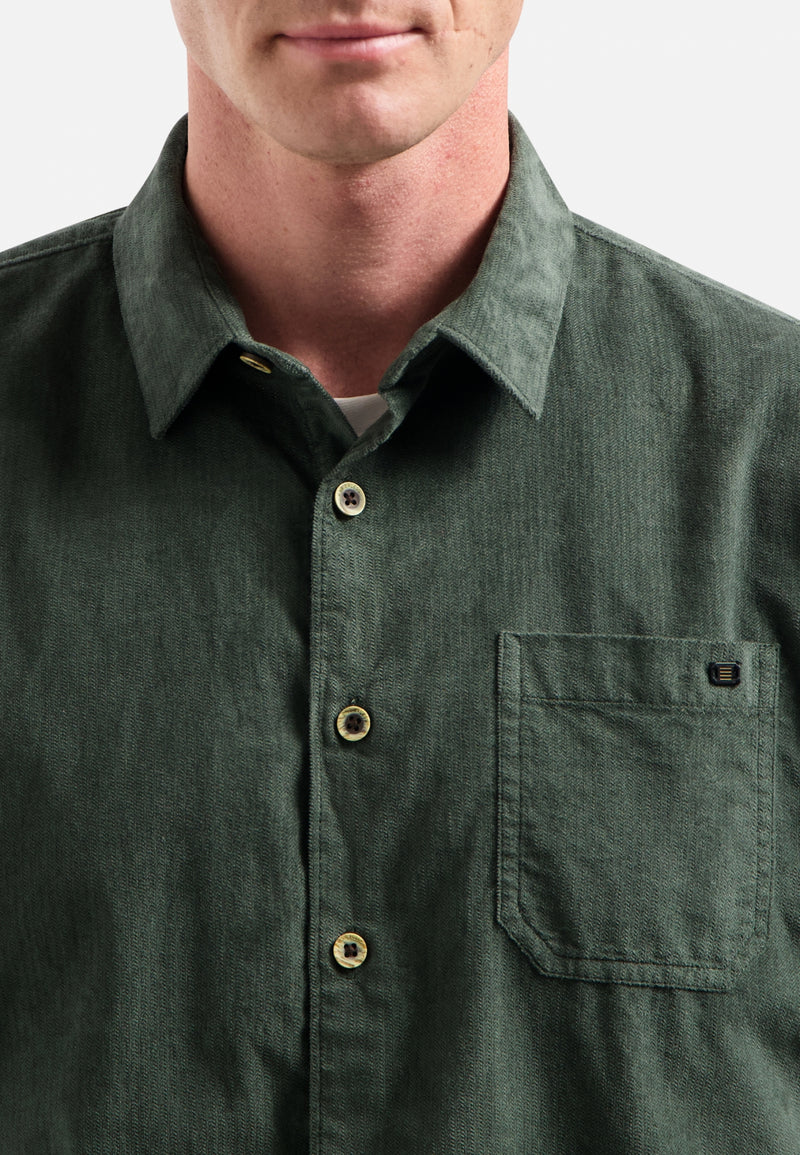 Corduroy shirt | Dark Green