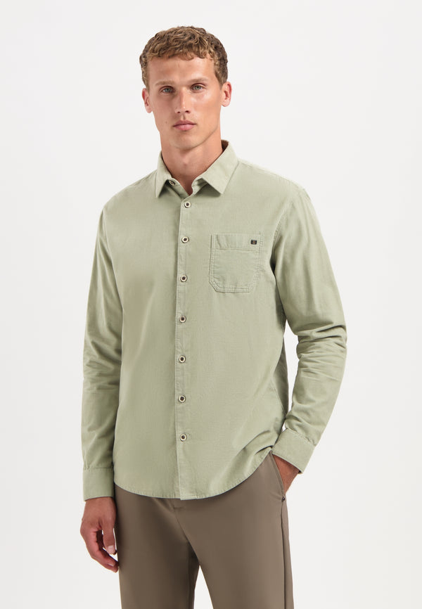 Corduroy shirt | Light Moss