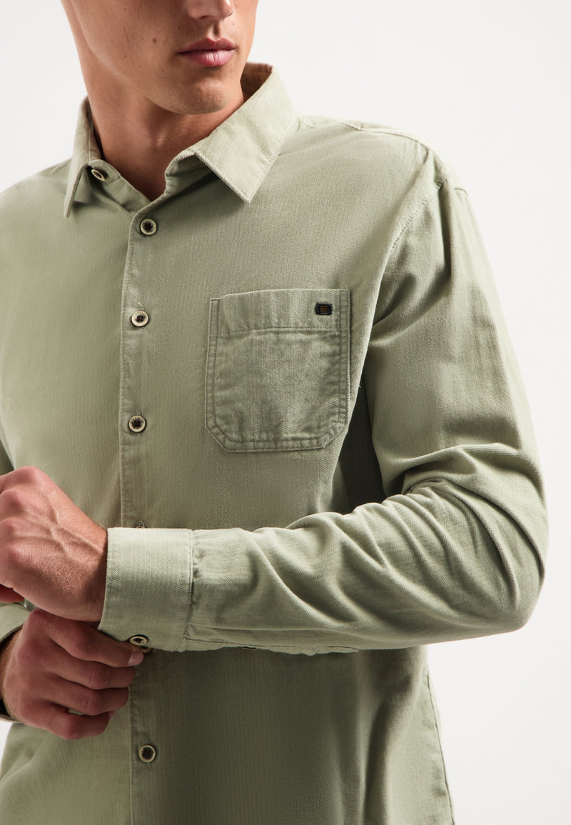 Corduroy shirt | Light Moss