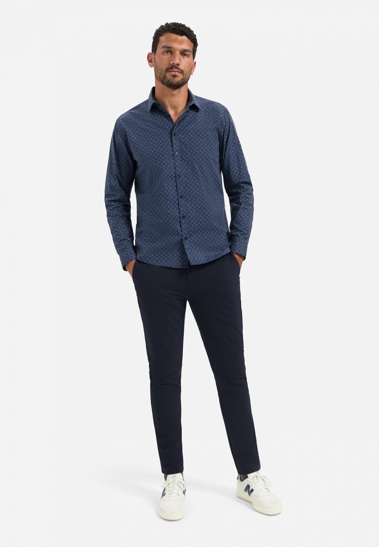 Printed stretch shirt | Night