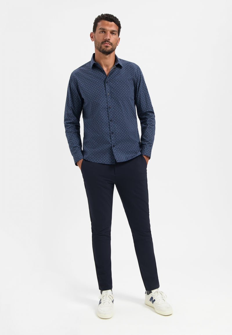 Printed stretch shirt | Night