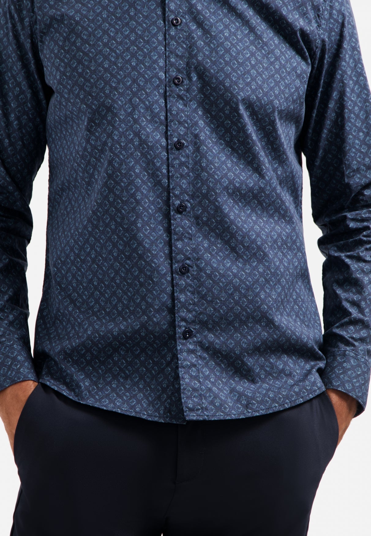 Printed stretch shirt | Night