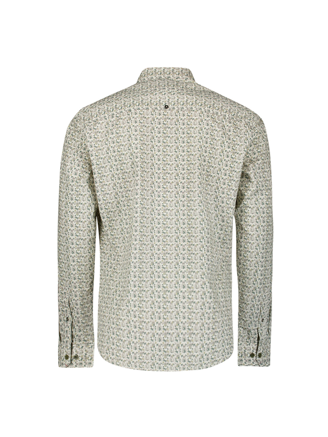 Printed stretch shirt | Dark Green
