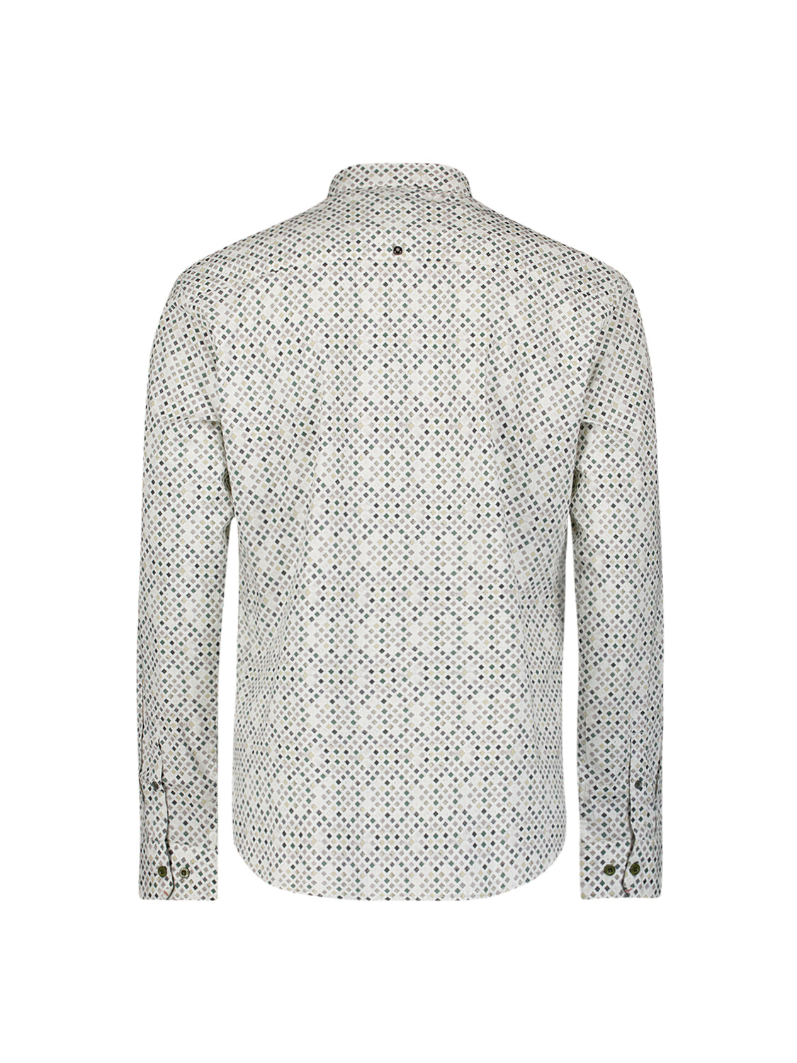 Printed stretch shirt | Dark Green