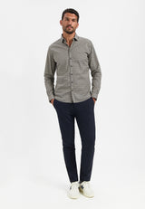 Printed stretch shirt | Black