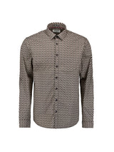 Printed stretch shirt | Black