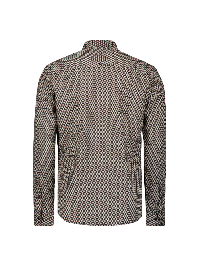 Printed stretch shirt | Black