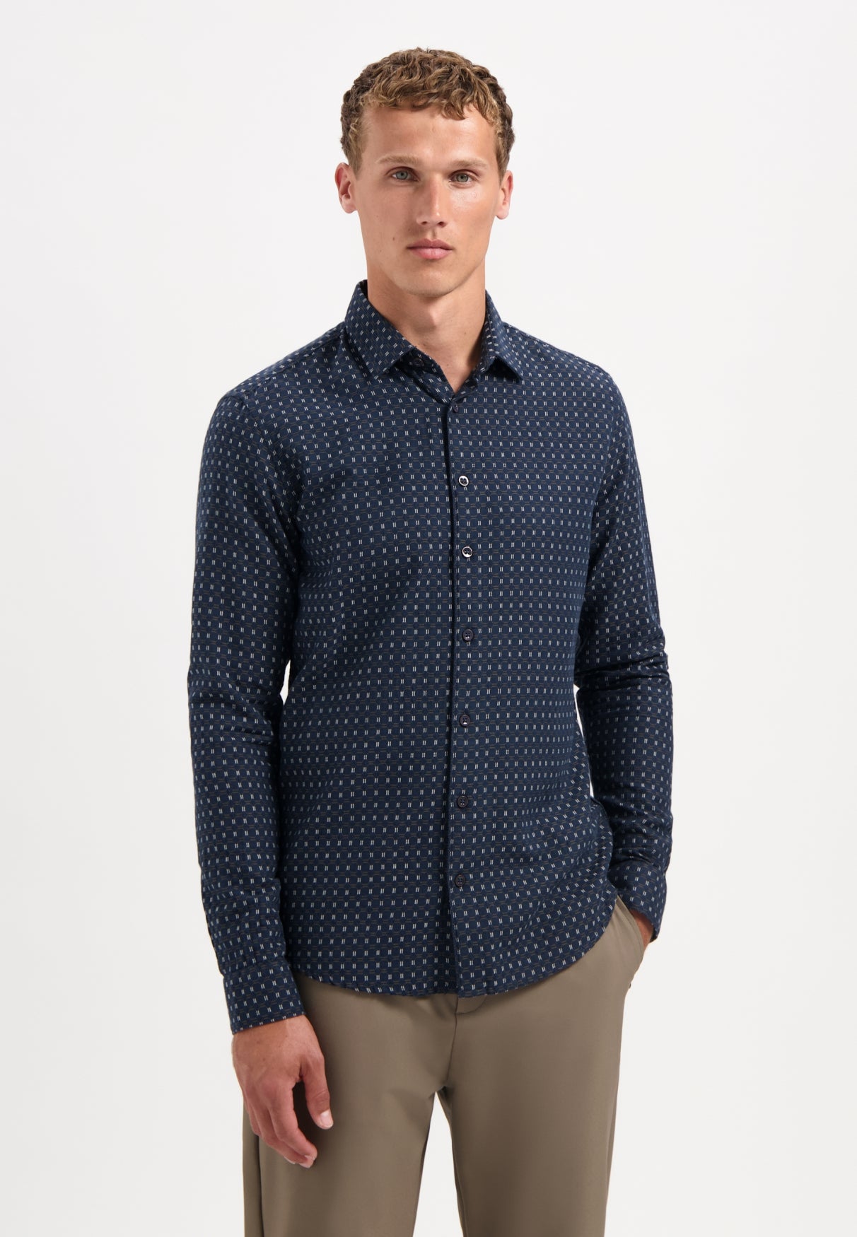 Woven jaquard shirt | Night