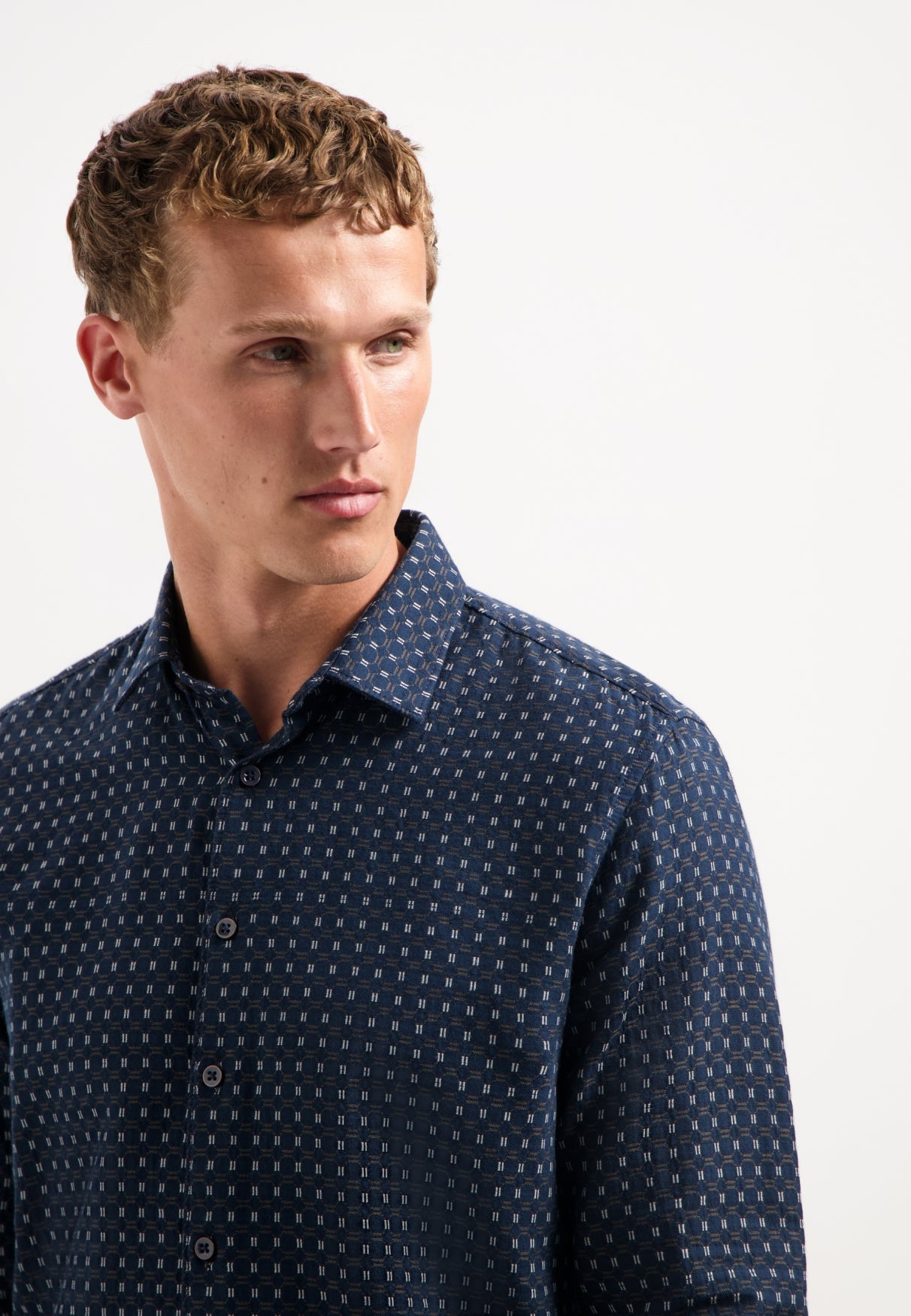 Woven jaquard shirt | Night