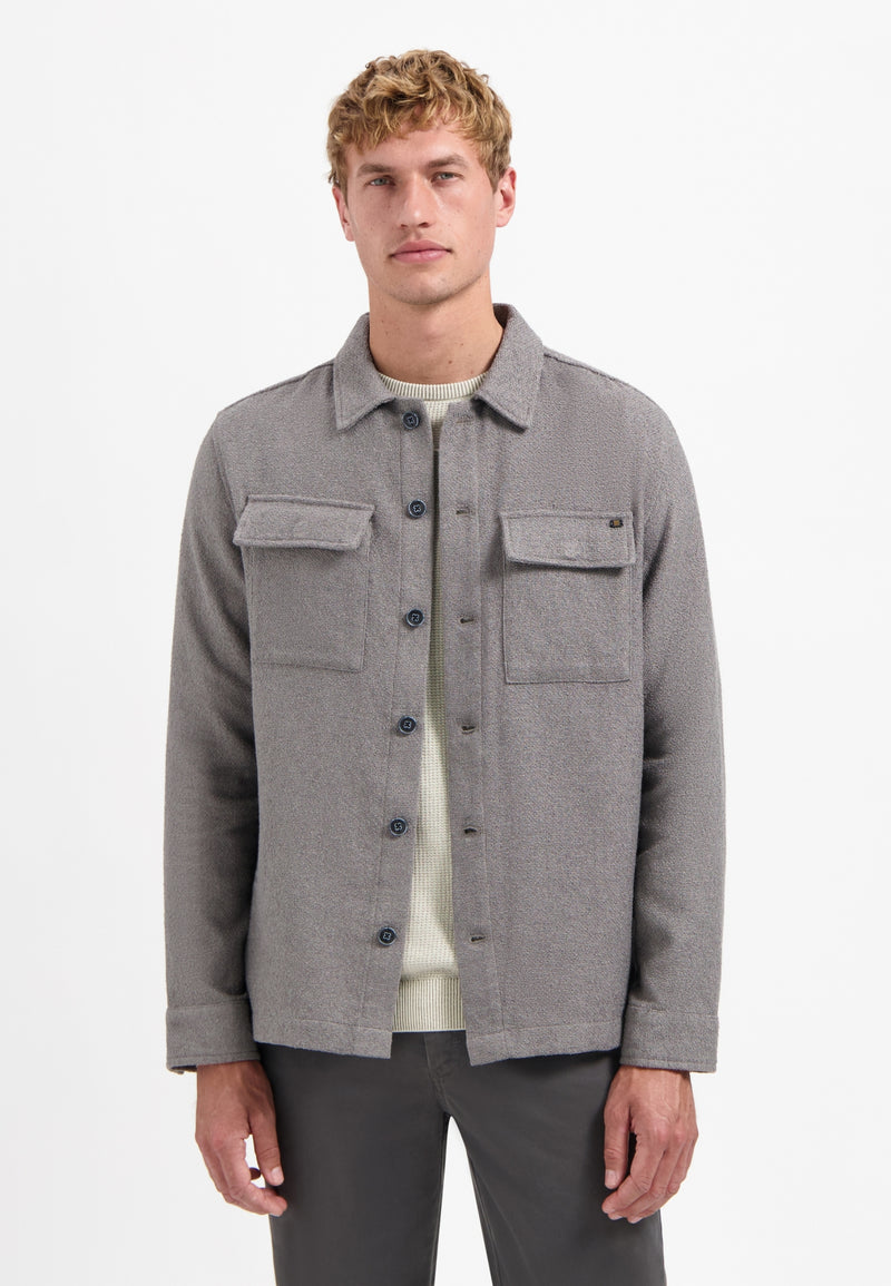 Button-up overshirt | Grey