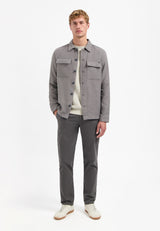 Button-up overshirt | Grey