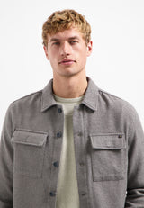 Button-up overshirt | Grey