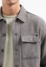 Button-up overshirt | Grey