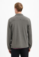 Buttoned overshirt | Dark Clay