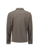 Buttoned overshirt | Dark Clay