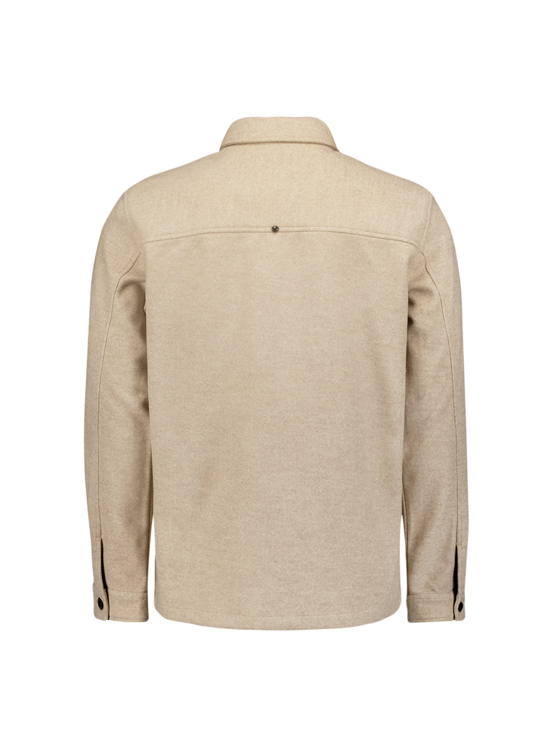 Melange overshirt | Khaki