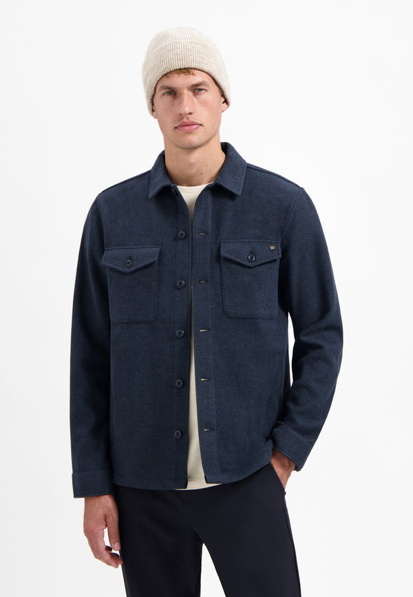 Melange overshirt | Night