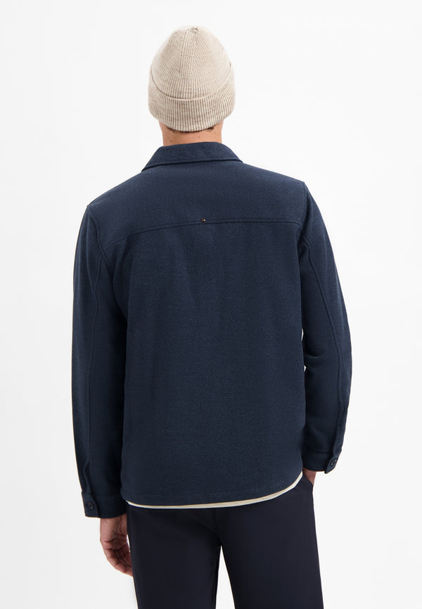 Melange overshirt | Night