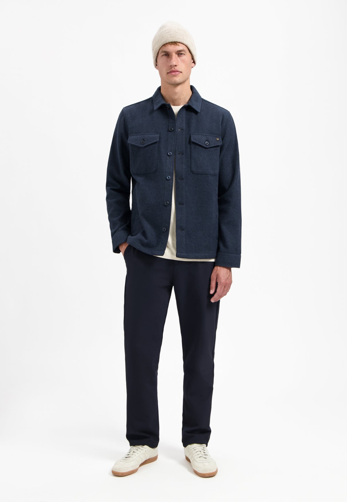 Melange overshirt | Night