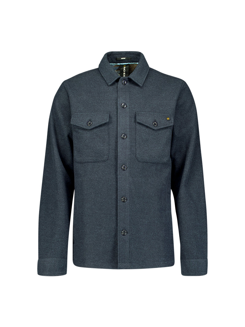 Melange overshirt | Night