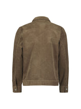 Ripped corduroy overshirt | Taupe