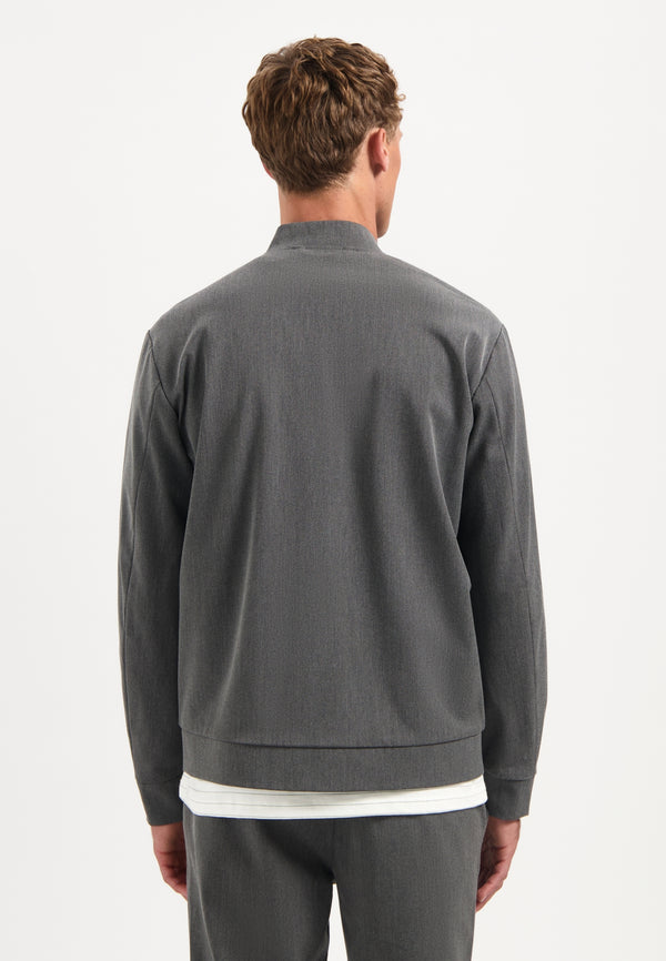 Lightweight melange cardigan | Grey Melange