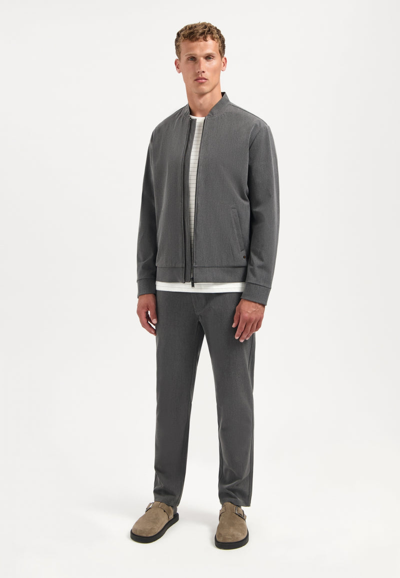 Lightweight melange cardigan | Grey Melange