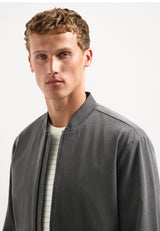 Lightweight melange cardigan | Grey Melange